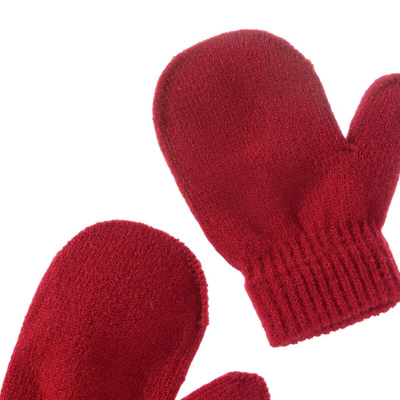 3PCS/Set Cute Baby Hat Scarf Gloves Set Solid Color Cotton Caps Winter Warm Accessories for Kids 0-3 Years Boys Girls Children