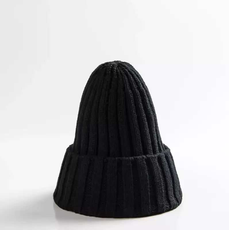الشتاء محبوك قبعة للنساء الاكريليك قبعة للجنسين مطاطا الدافئة الهيب هوب قبعة لينة فضفاض بونيه بالجملة