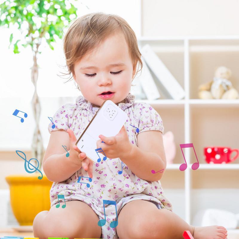 Teléfono Móvil Musical para niños pequeños, juguete educativo interactivo para aprendizaje temprano, regalo para niños