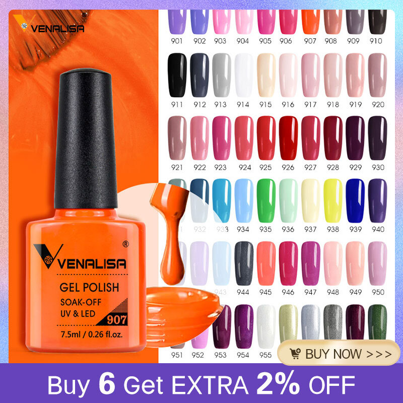 Venalisa-esmalte de uñas en Gel, 7,5 ml, Canni, laca de uñas Gel LED UV, purpurina, de larga duración, venta al por mayor