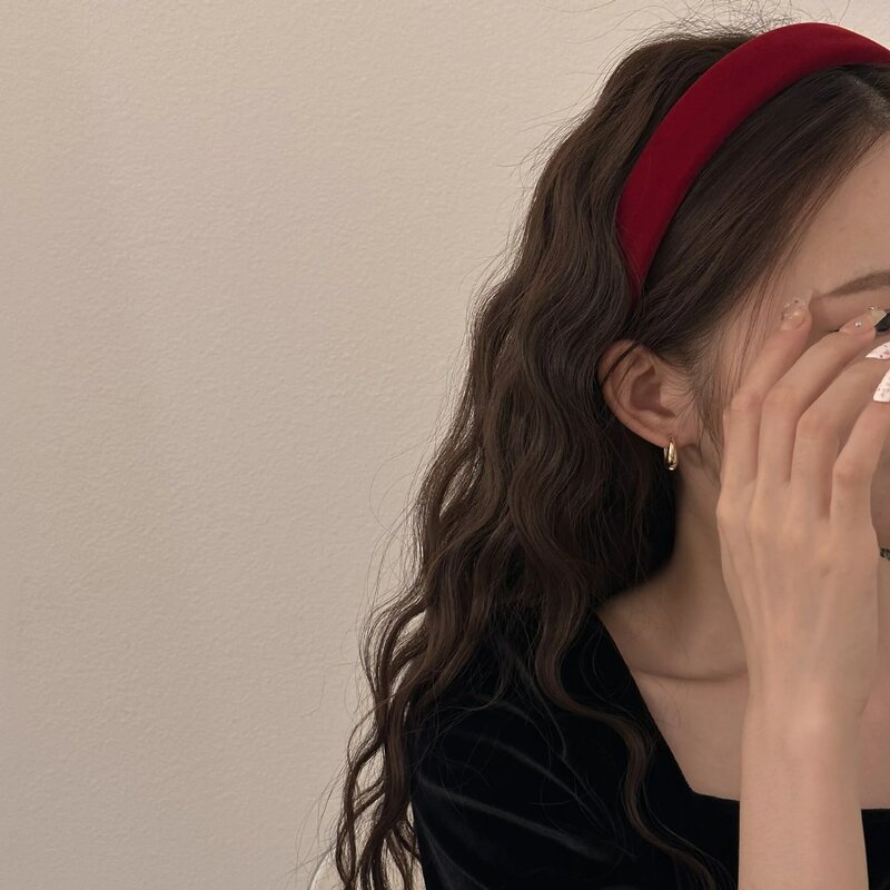 Повязка на голову для женщин и девушек корейские аксессуары обруч Вуалетка элегантный головной убор винтажный 2023 популярный новый в подарок черный