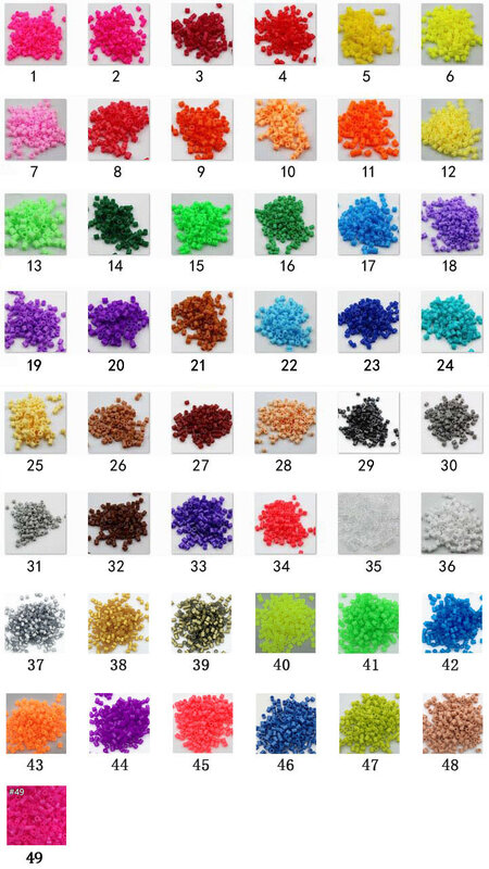 さまざまな色のukou-hamaビーズ,36色から選択,5mm, 100,おもちゃ,食品グレード,perler,ヒューズ,パズル,DIY