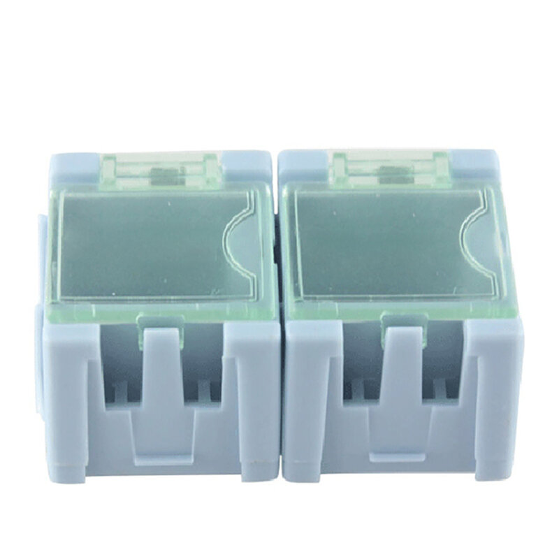 Caja de almacenamiento de componentes SMD SMT IC, contenedor de piezas transparentes, caja de parche, estuche de Chip de resistencia, organizador de plástico multiusos