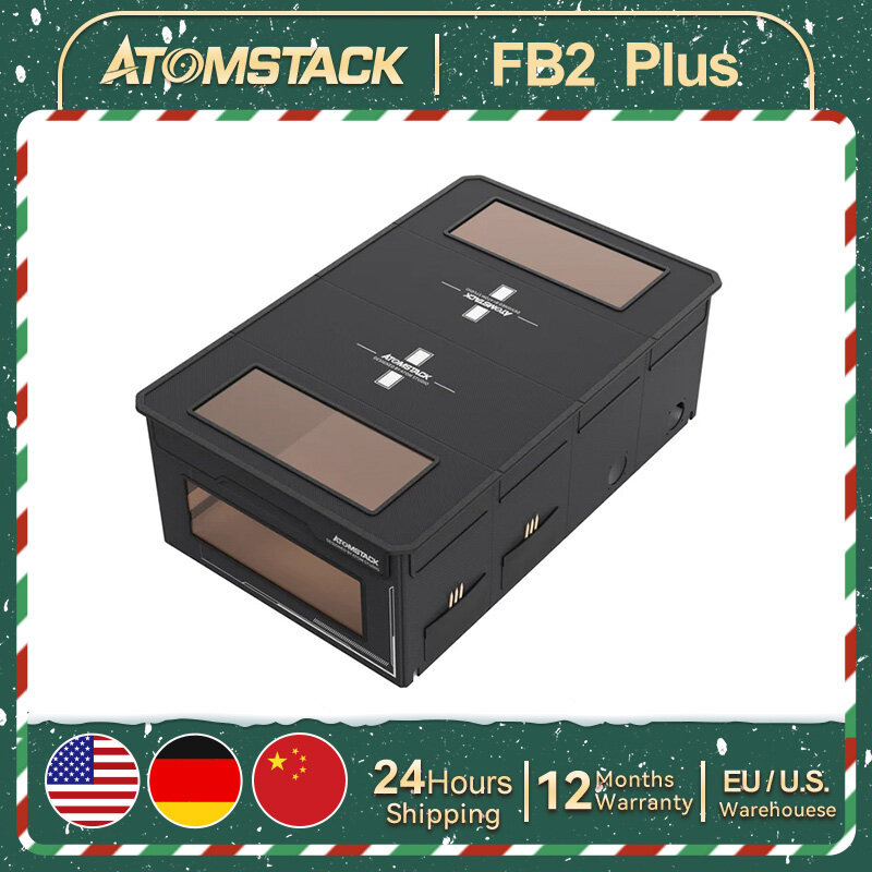 AtomStack-carcasa plegable FB2 Plus, 73x117x31cm, cubierta portátil a prueba de polvo para máquina de grabado láser CNC 95%, marcado artesanal