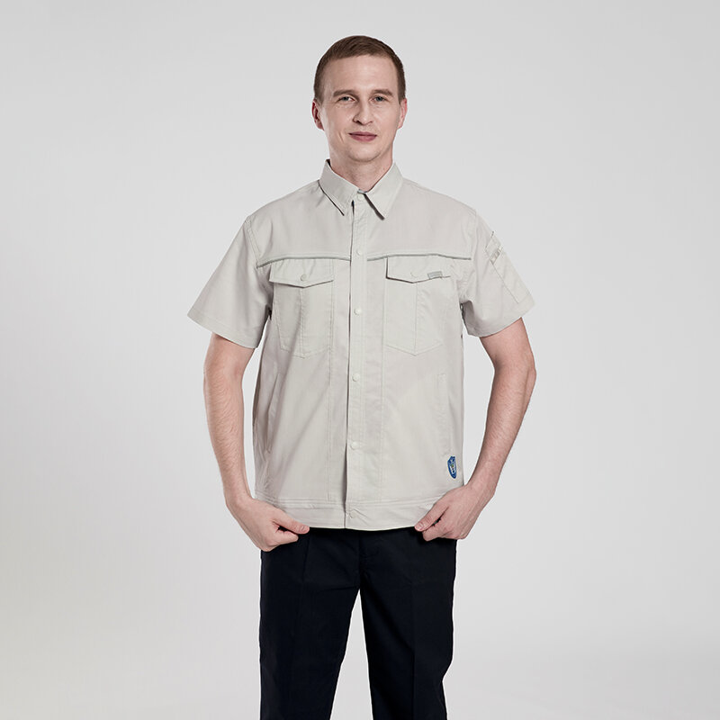 MengYIpin Short Sleeve Latest Unisex Engineer Workwear Work Suit Work Uniform Workshop Clothing Overall Working Uniform
