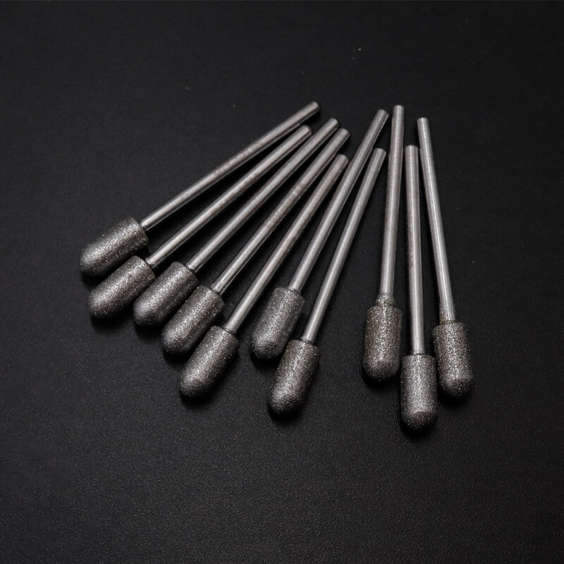 ダイヤモンド研削ポイント,150 #2.35mm,10個,高品質,耐久性のあるグラインダー