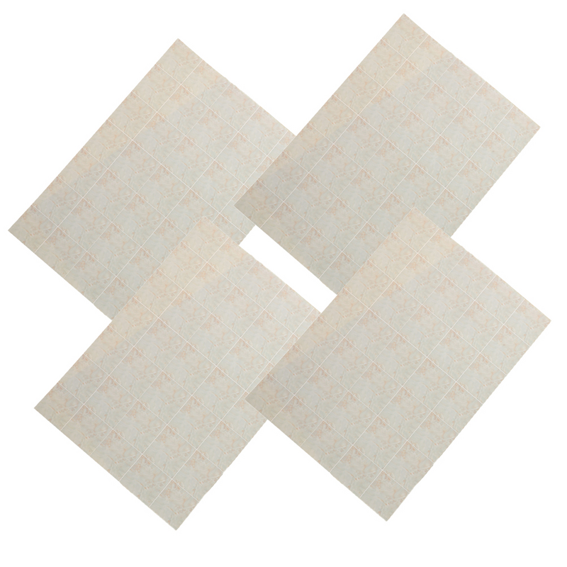 ملصق أرضيات مصغر ذاتي اللصق ، ملصق ورقي لأرضية ديكور المنزل ، 1: 12 ، 4