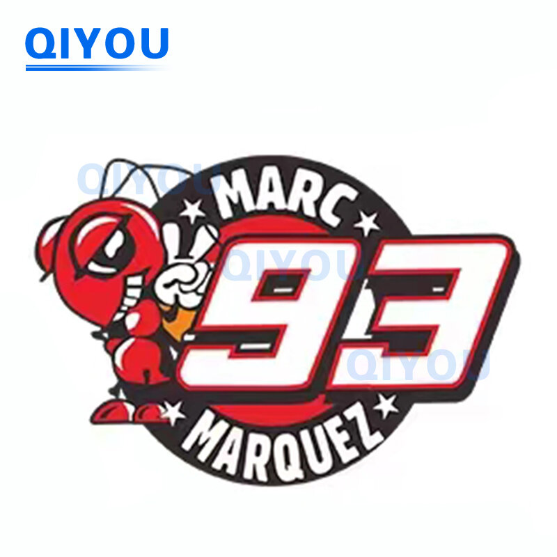Marquez MARC 93สติ๊กเกอร์คุณภาพสูงสติกเกอร์รถเหมาะสำหรับหมวกกันน็อคตัวรถกันชนรถจักรยานยนต์แล็ปท็อปรูปลอกพีวีซี