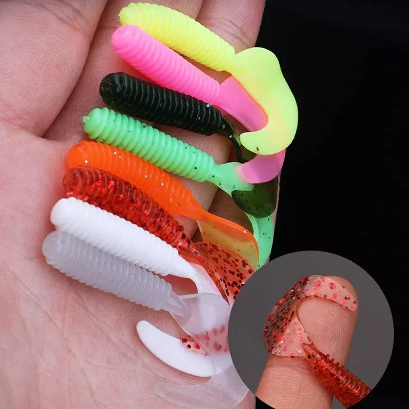10pcs/Lot Soft Lures Silicone Bait 50mm 1.2g Goods For Fishing Sea Fishing Pva Swimbait Wobblers Artificial Tackle