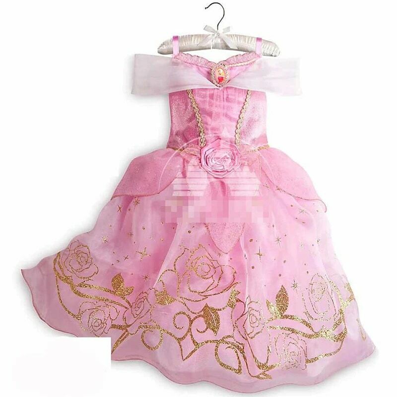 Gaun Princess anak perempuan, gaun Cosplay permen Arlo Cinderella, kostum putri duyung anak perempuan