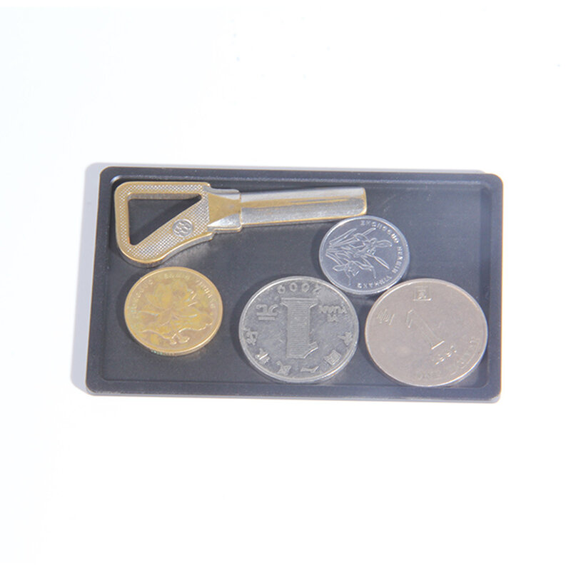 Bandeja de monedas de Metal de aluminio para hombre, BILLETERA, monedero, tarjetero, llave, escritorio, Mini
