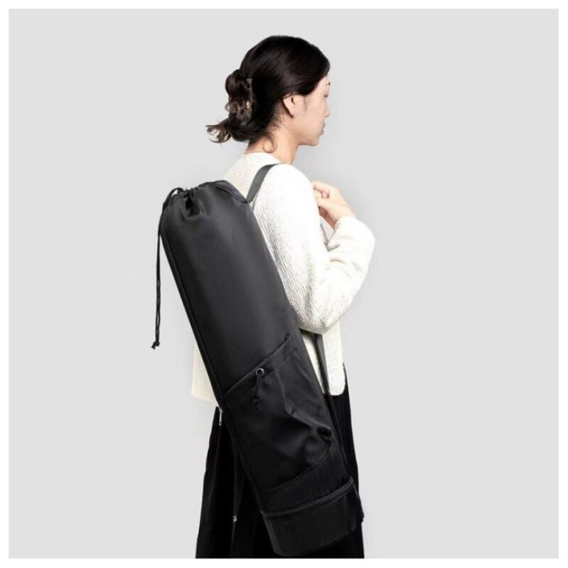 Large Capacity Exercise Yoga Mat Bag Multifunction Storage Bag Waterproof Sports Mat Bag with Water Bottle Pocket