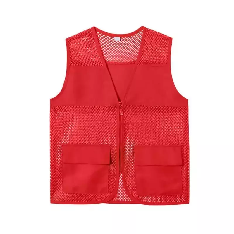 Work Women Trendy Skin-touching Men Unisex Clothing Zipper Vest Trip Placket Jacket Casual Waistcoat Breathable