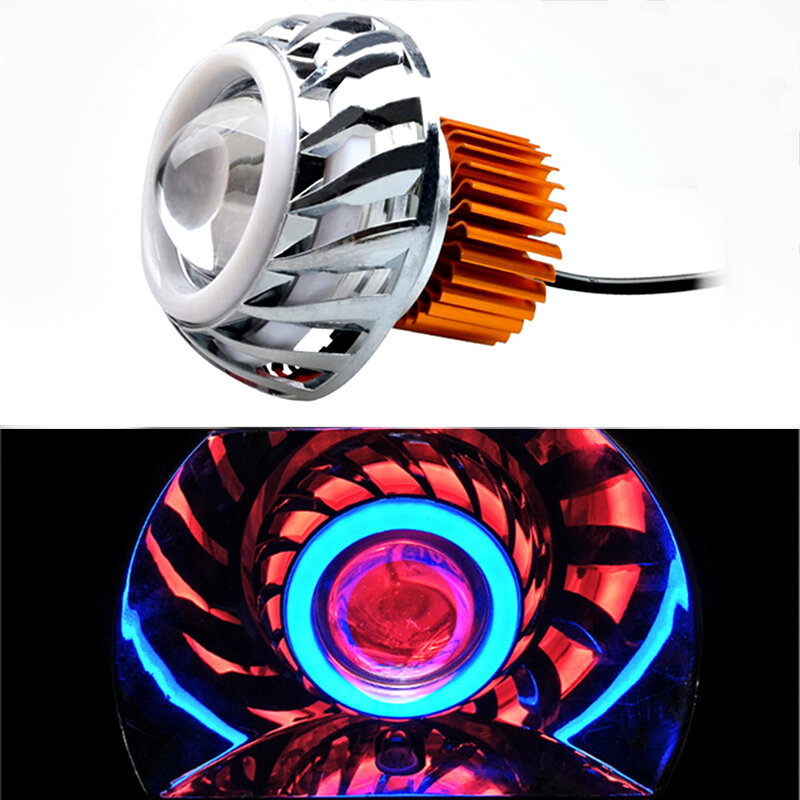 Uniwersalny reflektor motocyklowy Angel Eye 15w reflektor światło do jazdy 7500k hamulec ogon motocykla dodatkowe punktowe światło przeciwmgielne