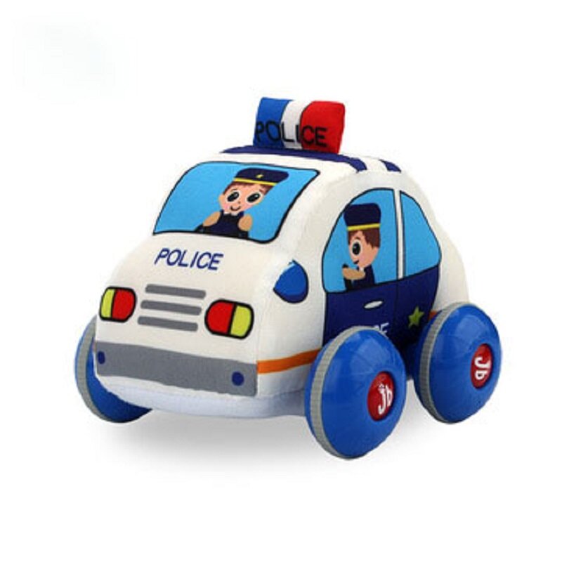 Baby Soft Cloth Toy Car Pull Back Educational Baby ambulanza Car peluche regali per la giornata dei bambini regali di natale di compleanno per bambini