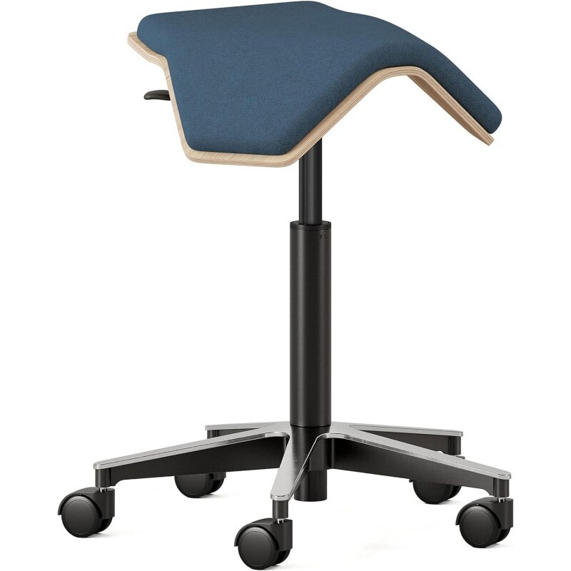 Stuhl iloa plus-ergonomischer Roll hocker für gesunde Haltung und nachhaltiger, höhen verstellbarer Hocker mit Birke