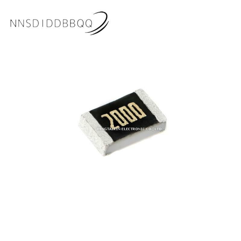 50 peças 0805 chip resistor 200200( 2000) ± 0.5% arg05dtc2000 smd resistor componentes eletrônicos