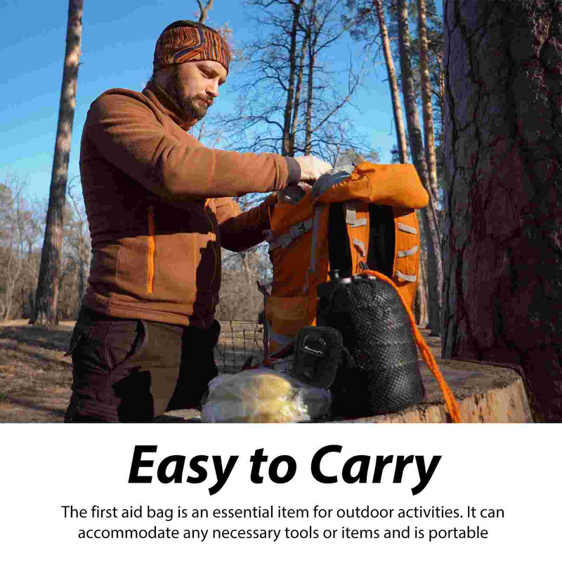 Outdoor First Aid Storage Bag Travel Waist 1000D Nylon Fabric Hiking Medicine Pouch