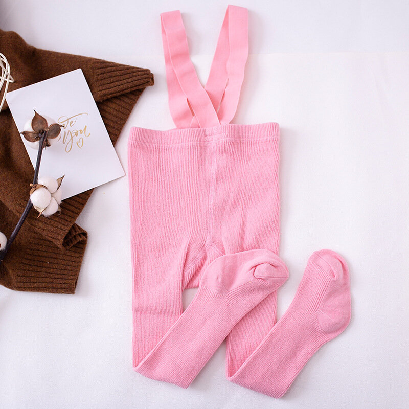 Newborn Infant Suspender Pantyhose Spring Autumn Toddler Baby Girls Boys tights Breathable High Waist Bandage Overall Leggings