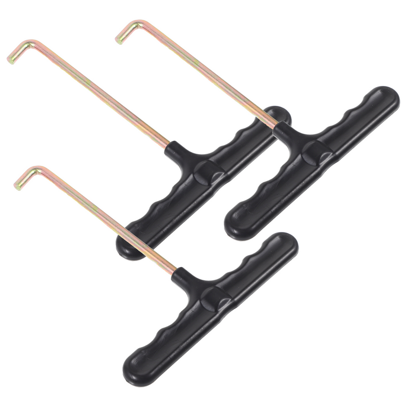 3 Pcs Skate Shoe Hook Lace Locks Shoe Laces Durable Pullers Supplies Accessories Shoelace Tightener Plastic T-shaped