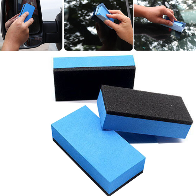 Car Sponge Cleaning Eraser Ceramic Coating Cleaning Sponge Block Wax Polish Pad Tools Blue Spong Automotive Care Tools