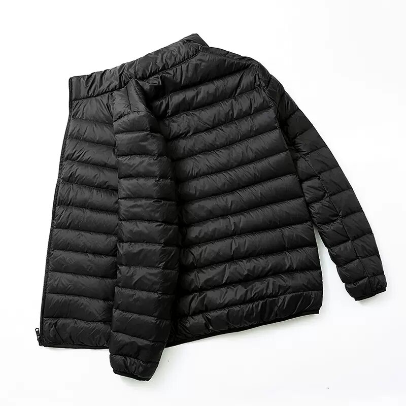 남성용 사계절 초경량 개기 쉬운 다운 재킷 수분 차단 바람막이 통기성 코트 빅 사이즈 남성 후디 자켓