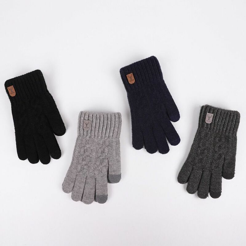 Berührbare Kaschmir handschuhe neue winter warme kälte feste Fünf-Finger-Handschuhe Skifahren Radfahren Motorrad Männer Finger handschuh