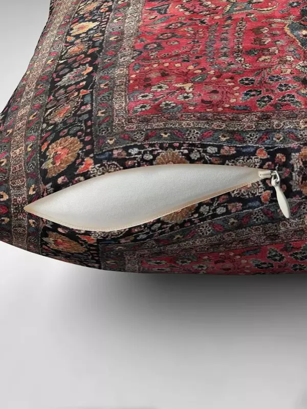 Antico tappeto rosso persiano cuscino da tiro fodera per cuscino del divano federe natalizie cuscini per divano