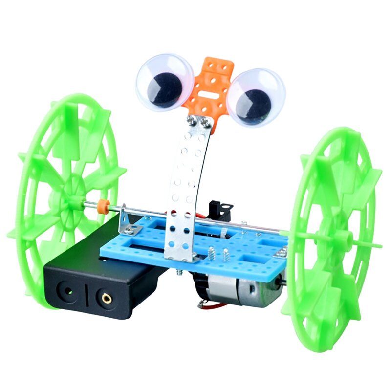 Elektronika zestaw montażowy dla dzieci DIY step Toy 2 koła rowerek biegowy DIY projekt eksperyment naukowy dla chłopców i dziewcząt-Drop Ship