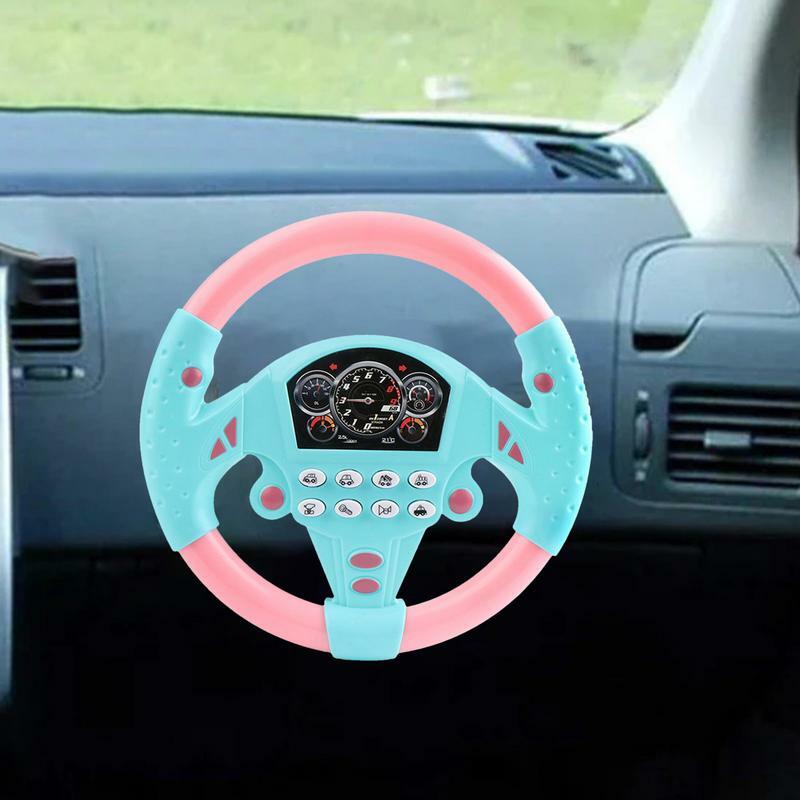 Zabawka na kierownicę dla dzieci symulowany kontroler jazdy ze światłem i dźwiękiem zabawka edukacyjna zabawna zabawka do jazdy
