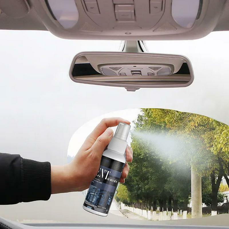 100ml przeciwmgielny Spray szklany przeciwmgielny środek przeciwmgielny odtłuszczający długotrwały efekt pielęgnacja samochodu Defogging produktów lusterko samochodowe