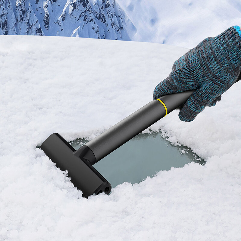 Raspador de hielo para parabrisas de coche, cepillo de vidrio de limpieza rápida, herramienta multifuncional desmontable para limpiar la nieve, envío directo
