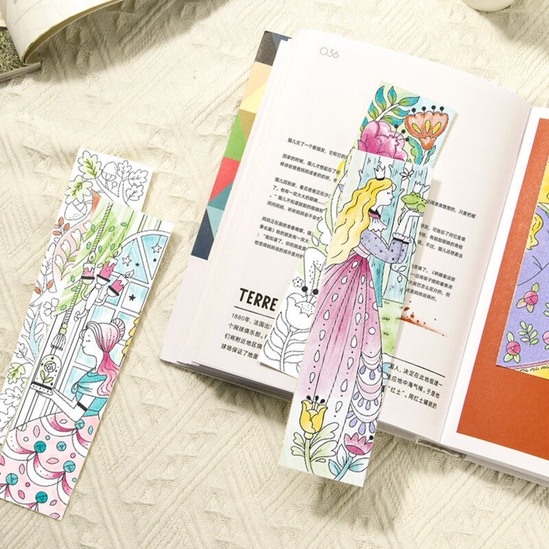 Xsyoo Mal bücher 20 Seite Aquarell Papier Lesezeichen mit Pinsel Künstler Werkzeugset für Erwachsene Gouache Kunst Malerei Lieferungen