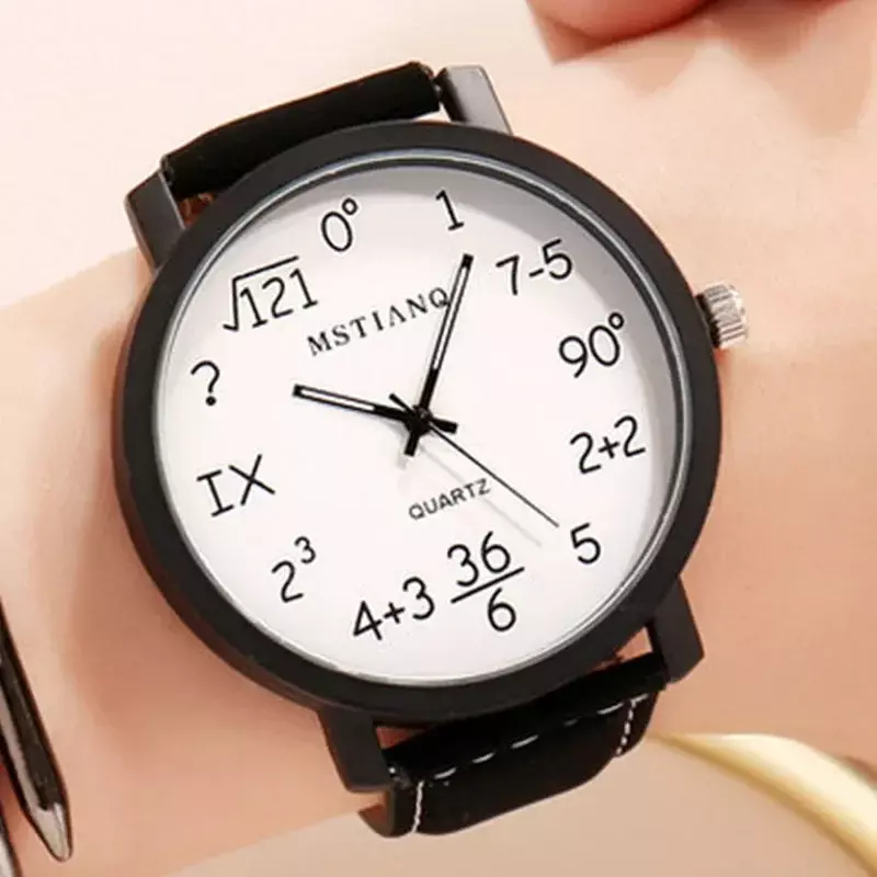 Unisex Student Simple Watch Large Dial Personalized Couple Watches Quartz Movement Alloy Dial Watch Korean Style reloj mujer