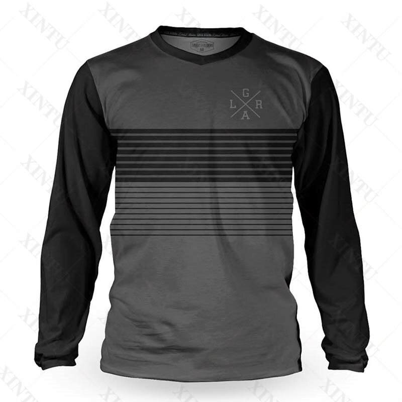 Camisola solta de manga comprida masculina DH Motocross, ATV, camisa respirável para ciclismo BMX, MTB, Endurance Sportswear, 2022