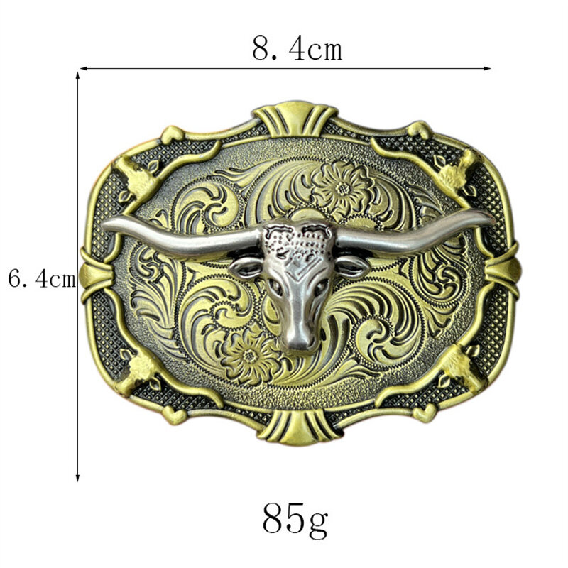 Taurus head belt buckle Western cowboy europa e America