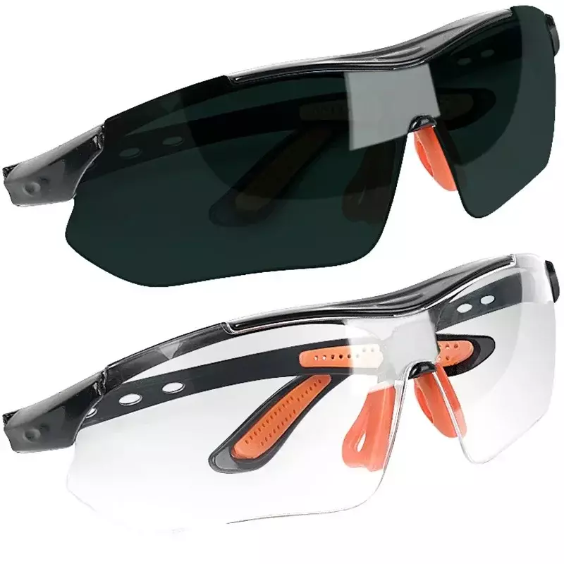 Gafas de seguridad para el trabajo, lentes de protección ocular antisalpicaduras, a prueba de viento y polvo, impermeables, para ciclismo, 2-1 piezas