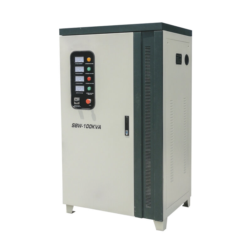 Full automatic 380v ac adjustable voltage stabilizer 3 Phase Power Voltage Regulator 100KVA