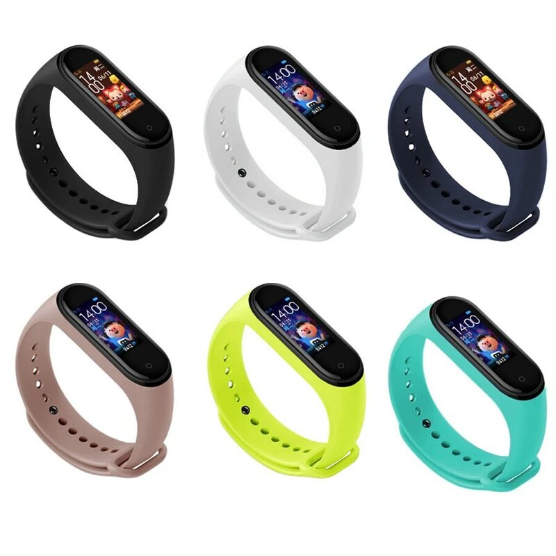 Kleuren Armband Voor Xiaomi Mi Band 7 6 5 Sport Band Horloge Siliconen Polsband Voor Xiaomi Mi Band 5 6 Armband Miband 4 3 Band