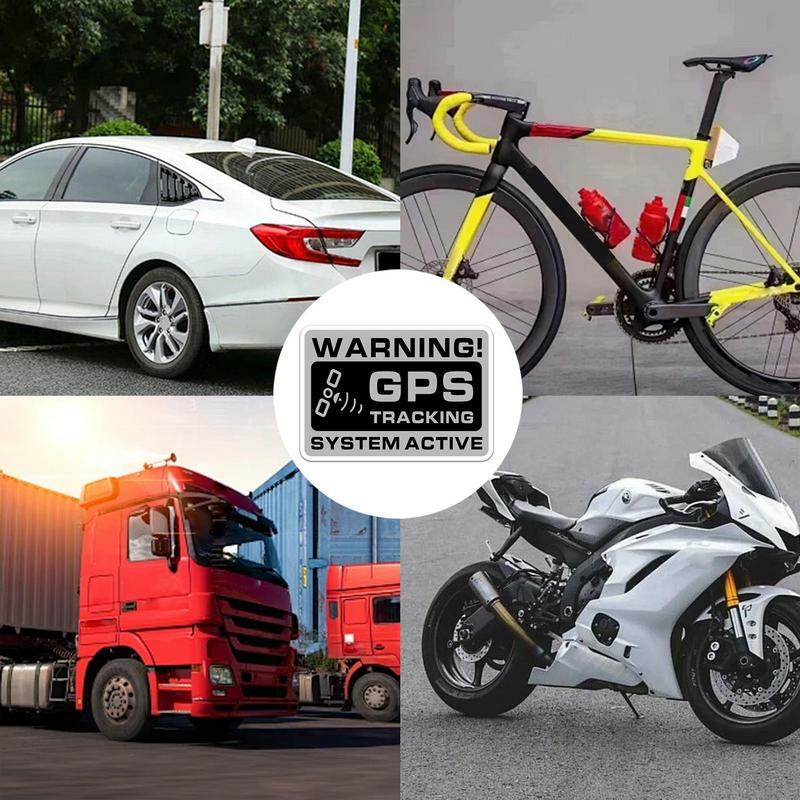 GPS Tracking Alarme Adesivo, Aviso de Bicicleta, Decalque Anti-Roubo, Motocicleta, Scooter, 10pcs