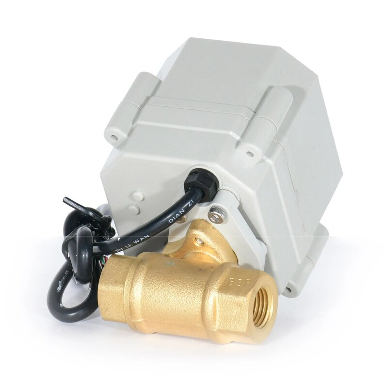 Cr201 DN25 12Volt 2-Way Brass Mini Timer Control Electric ON OFF Type Motorized Water Control Actuator Brass Ball Valve