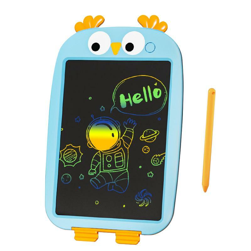 Papan gambar anak-anak 12 inci, Tablet layar LCD mainan gambar bantalan tulisan tangan elektronik untuk anak bayi