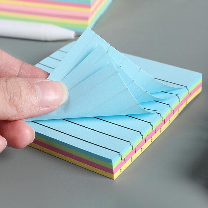 Karteikarten in verschiedenen Größen Farb karteikarten Blatt Haft notizen mit großer Klebrig keit, glattes Schreiben für das Büro