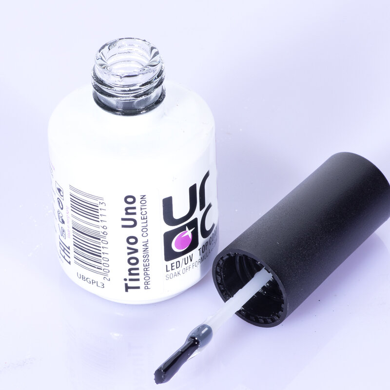 Tinovo Uno Rubber Base Coat Top Coat for Gel Nail Polish 2 PCS/Set 15ML Semi Permanent Vernis UV Long Lasting Primer Nails Art