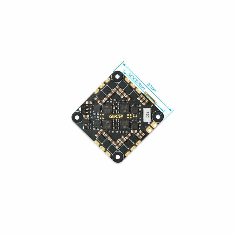 GEPRC GEP-F411-35A AIO F411 Flight Controller 35A ESC Support 2-6S All-In-One Stack for RC FPV Frame Racing Drone DIY