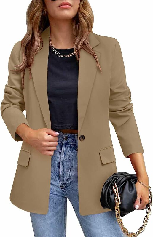 Women's Casual Suit Jacket Temperament Commuting Slim Autumn and Winter Coat Blazer Women