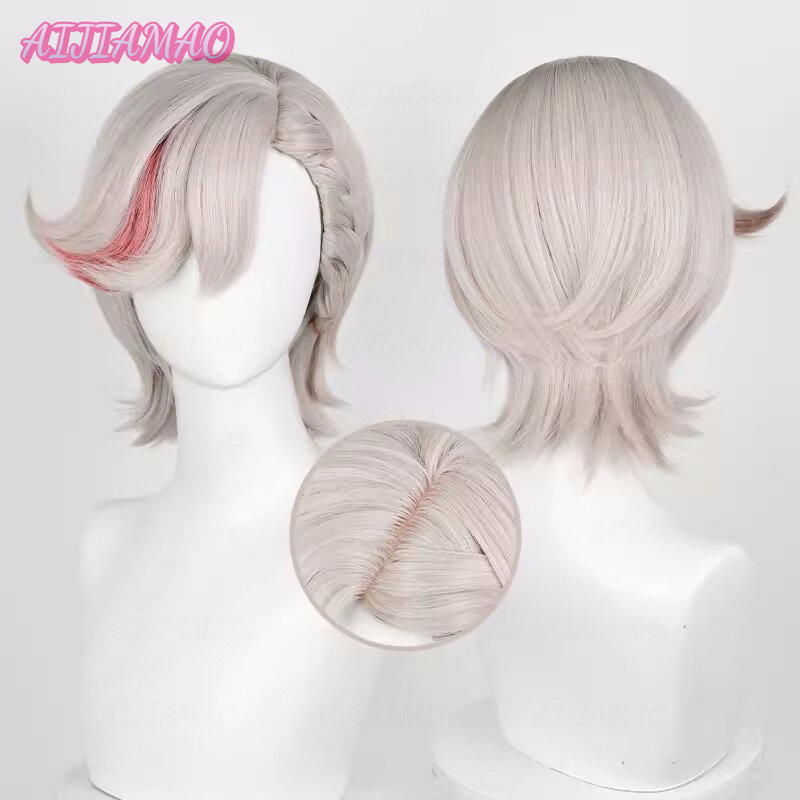 Fontaine-Peluca de lycra para Cosplay, cabellera sintética resistente al calor, Anime