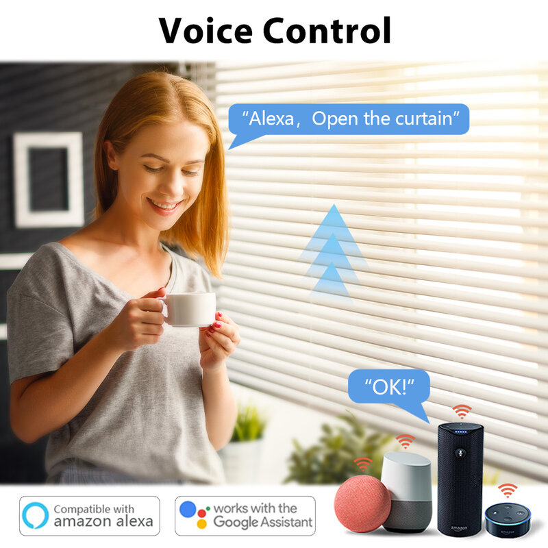 LoraTap ZigBee Tirai Gulung Tirai Jendela Kontrol Motor Terhubung Google Home Alexa Jendela Listrik Tuya Smart Life
