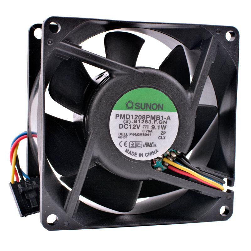 COOLING REVOLUTION PMD1208PMB1-A 8cm 80mm fan 8038 12V 9.1W Double ball bearing server large air volume cooling fan