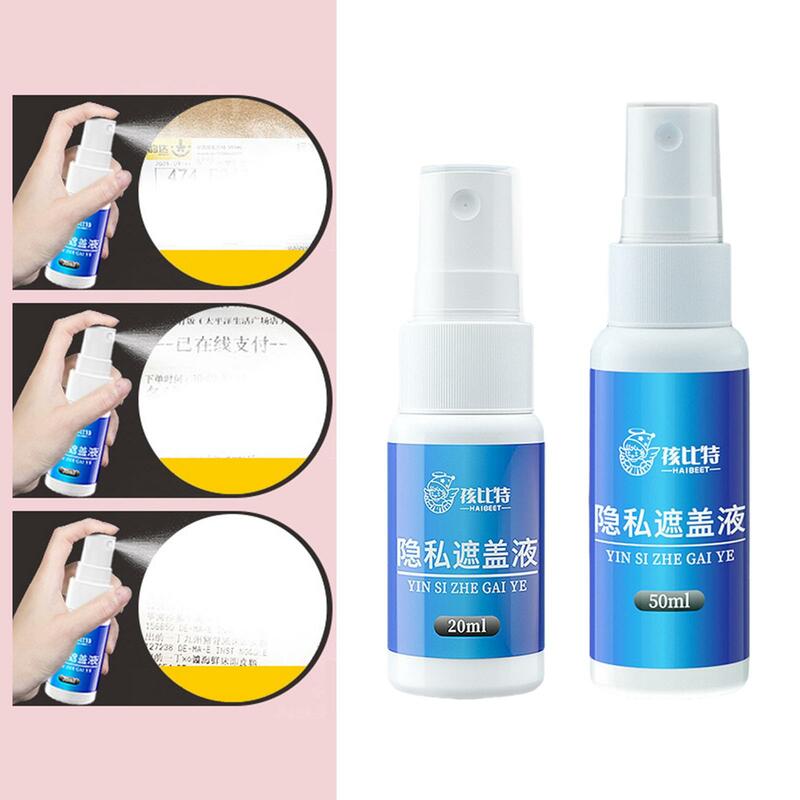 Privacy Spray Identity Protector Paper Concealer Privacy Cover for Personal Privacy Express Letters Office Appliances Takeaway